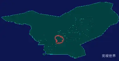 threejs武威市民勤县geoJson地图3d地图红色描边闪烁警报